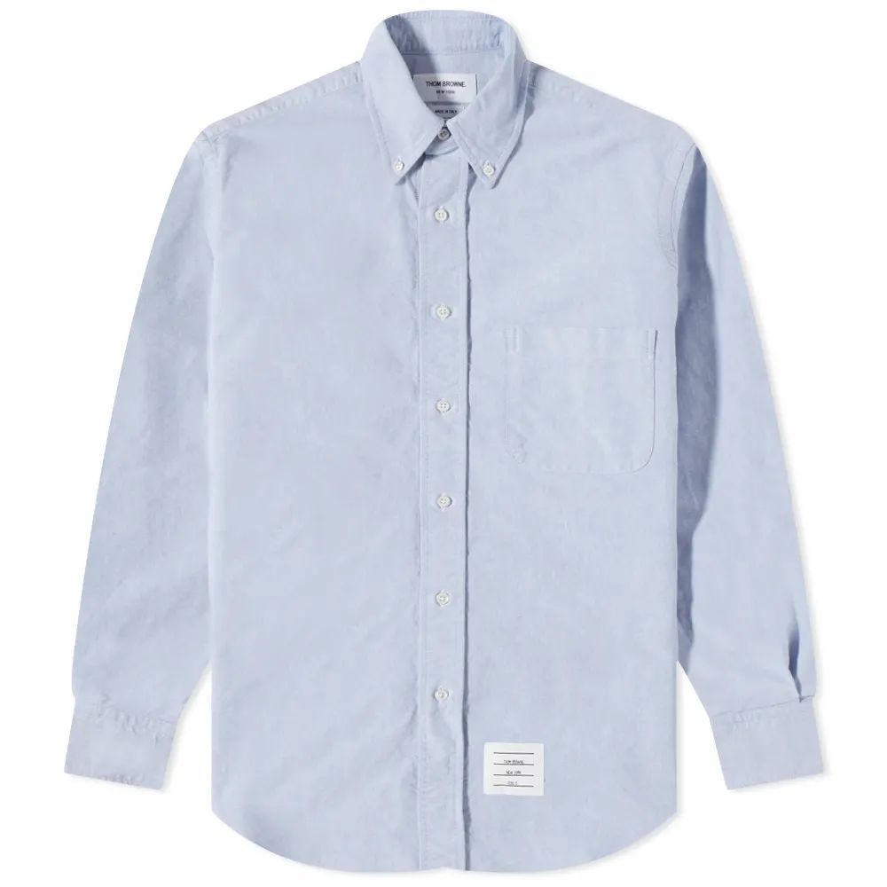 Men's Grosgrain Placket Oxford Shirt Light Blue