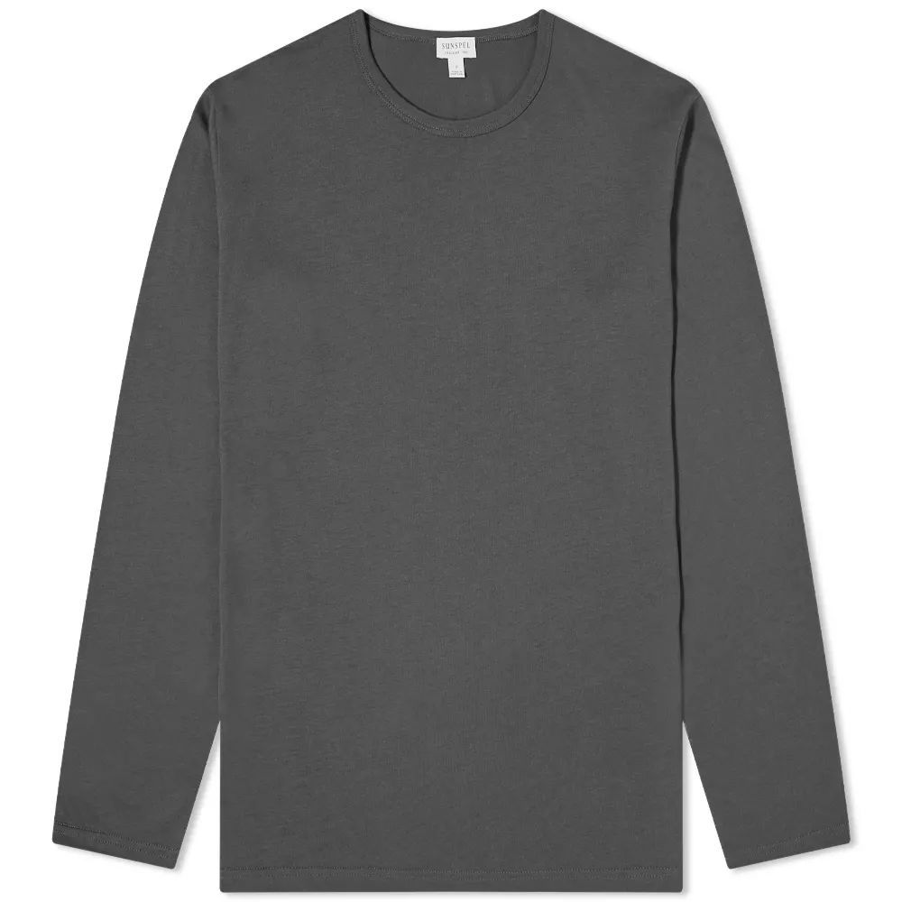 Men's Lounge Long Sleeve T-Shirt Charcoal