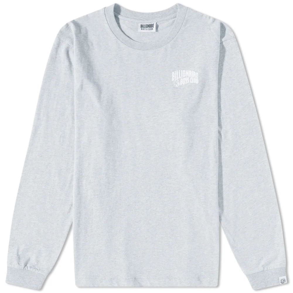 Men's Long Sleeve Small Arch Logo T-Shirt Heather Grey
