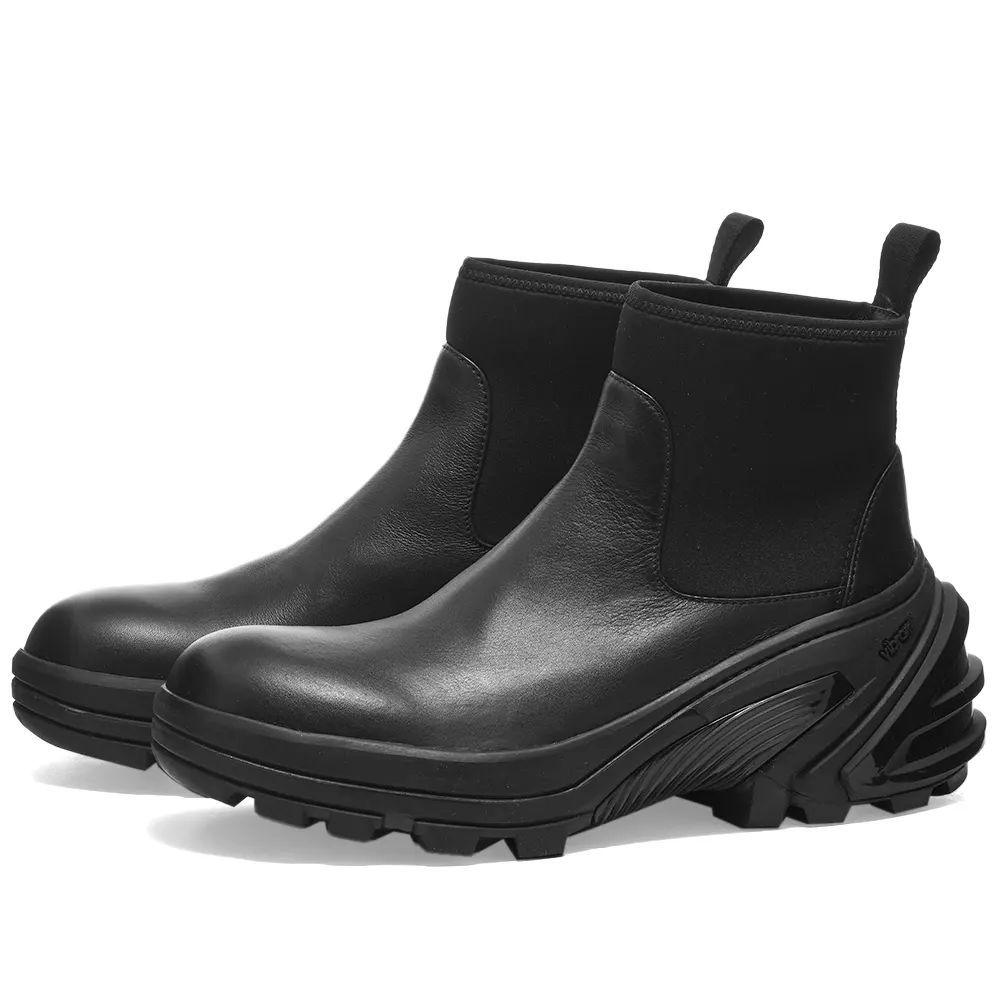 Men's Leather Mid SKX Sole Boot Black