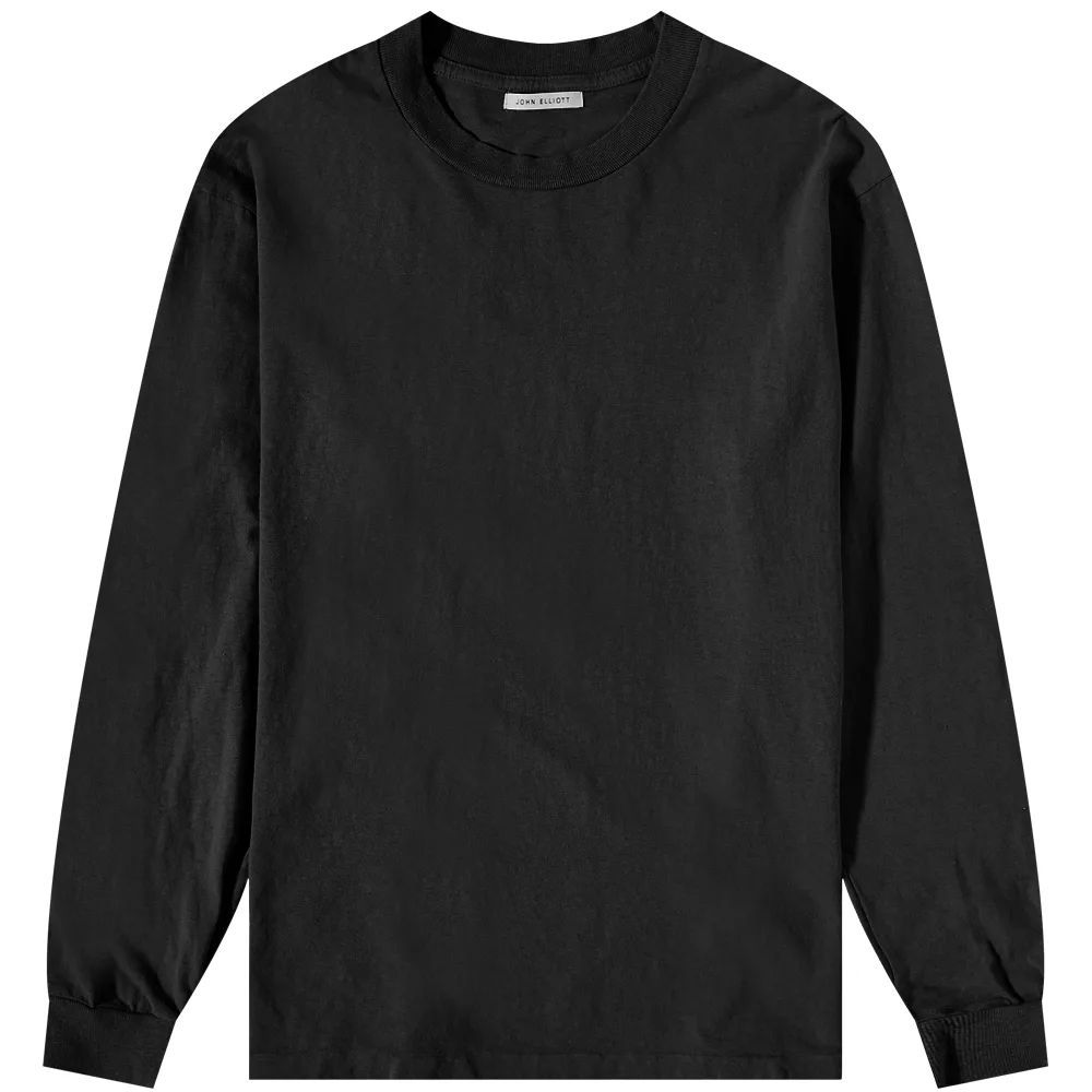 Men's Long Sleeve University T-Shirt Black