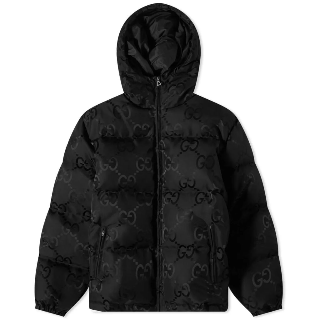 Men's GG Jaquard Down Jacket Black