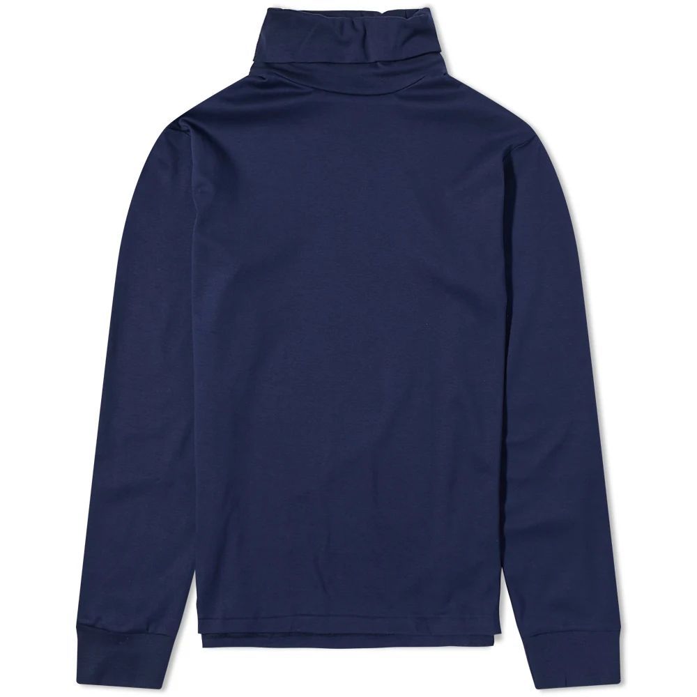 Men's Long Sleeve Roll Neck French Navy
