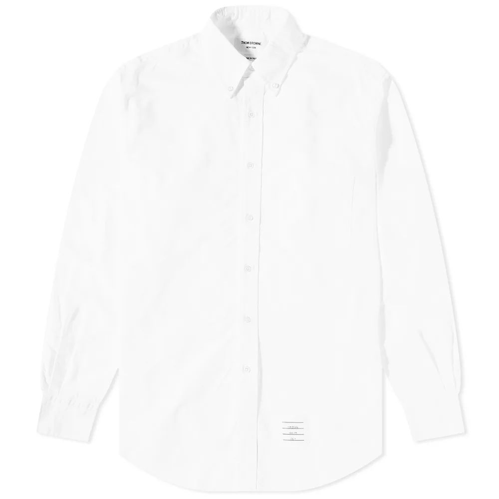 Men's Grosgrain Placket Oxford Shirt White