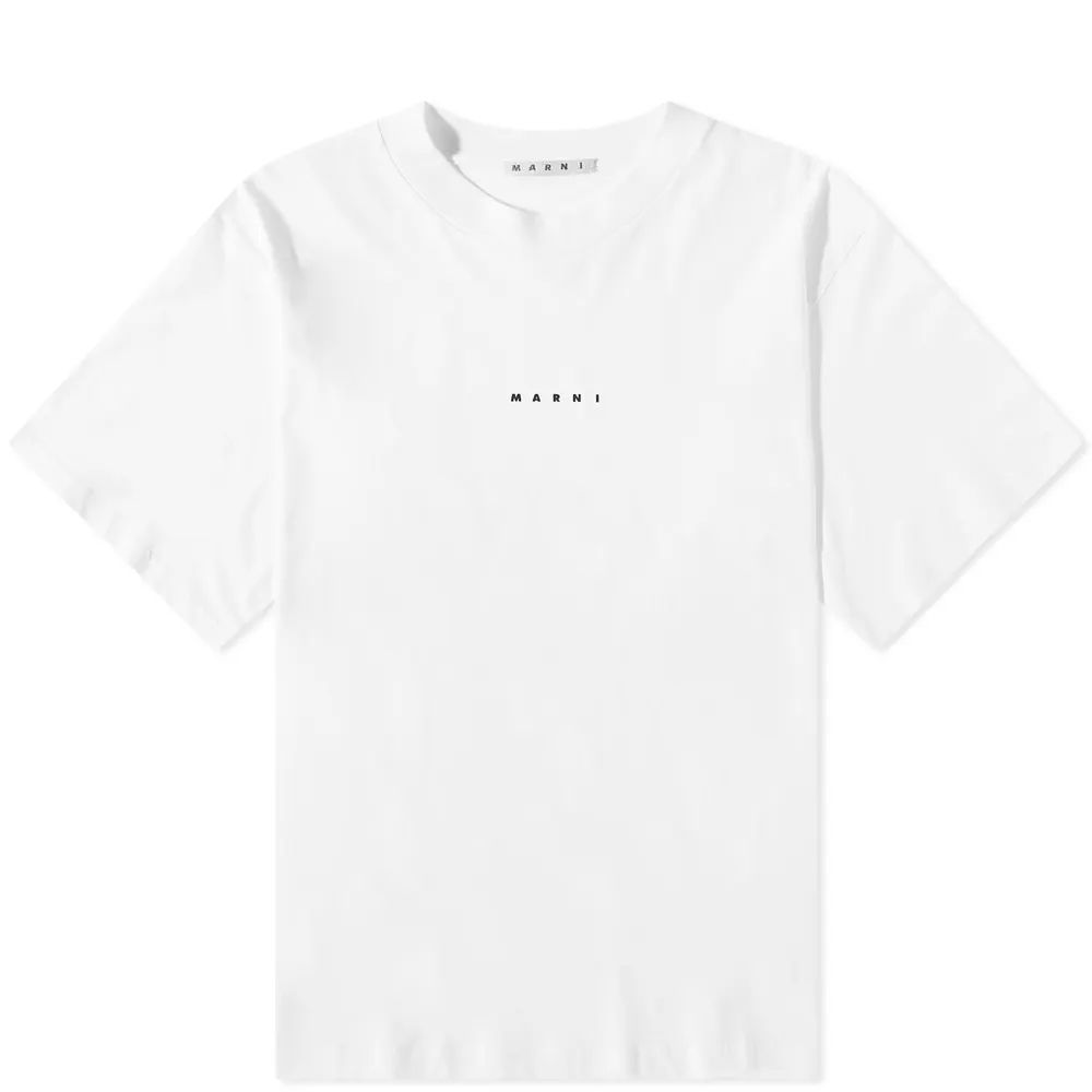 Men's Logo Crew Neck T-Shirt Lily White