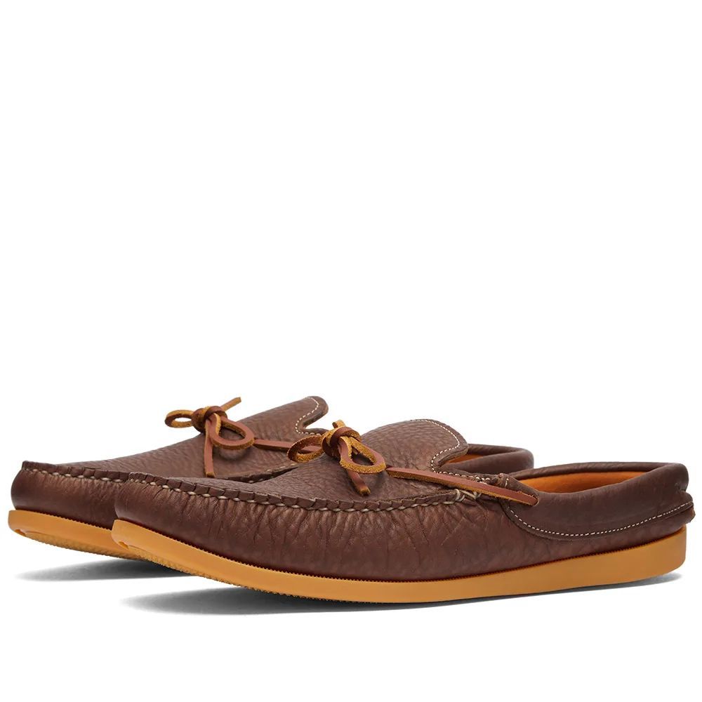 Men's Lace Slip On Boat Shoe Chocolate Grizzly