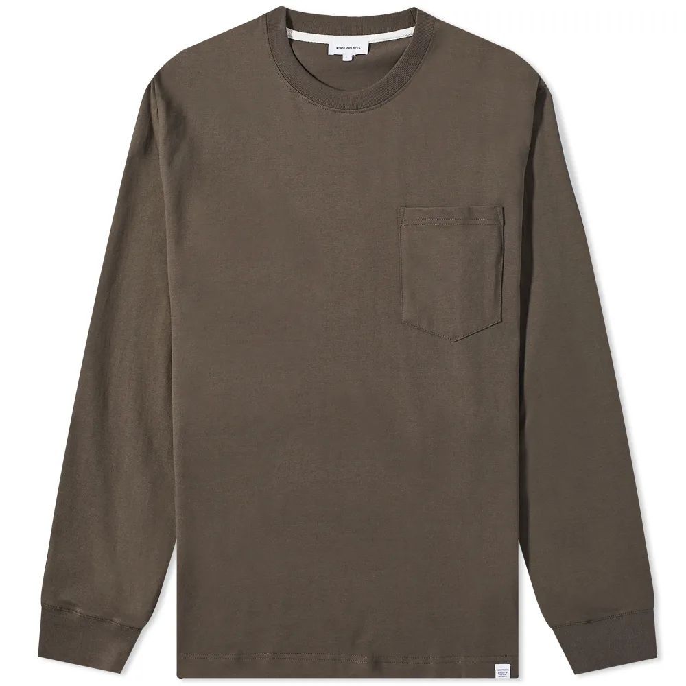Men's Long Sleeve Johannes Standard Pocket T-Shirt Green