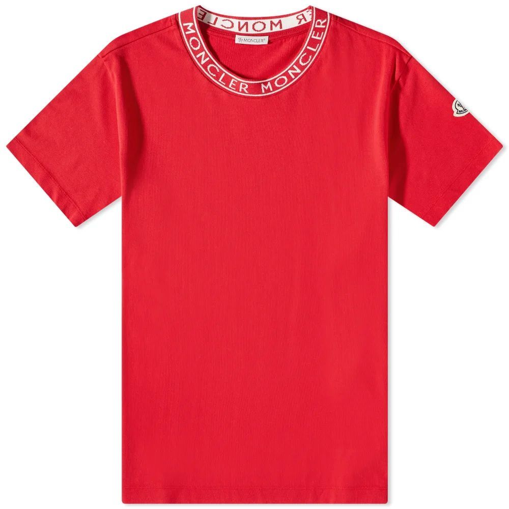 Men's Logo Ribbed T-Shirt Red
