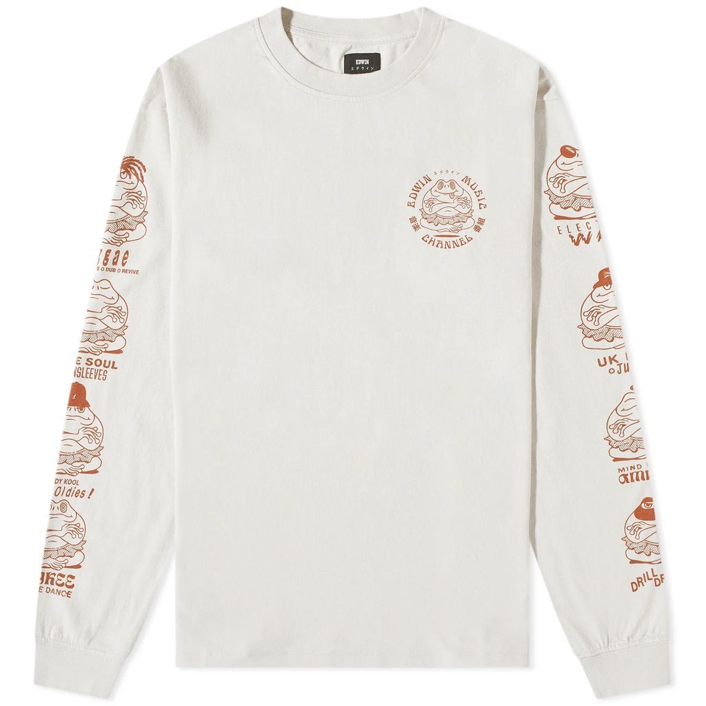 Men's Long Sleeve Music Channel T-Shirt Mist