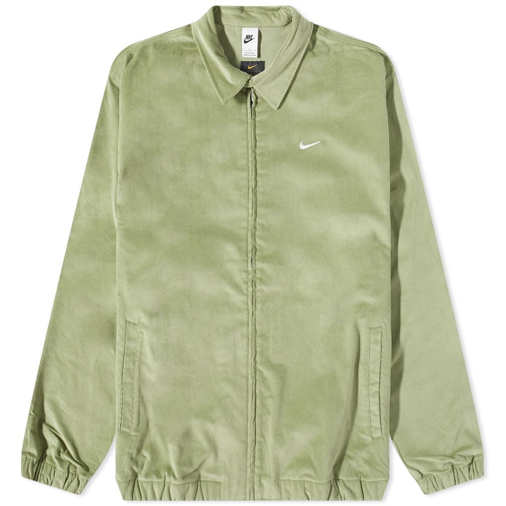 Men's Life Harrington Jacket Cord Oil Green/White