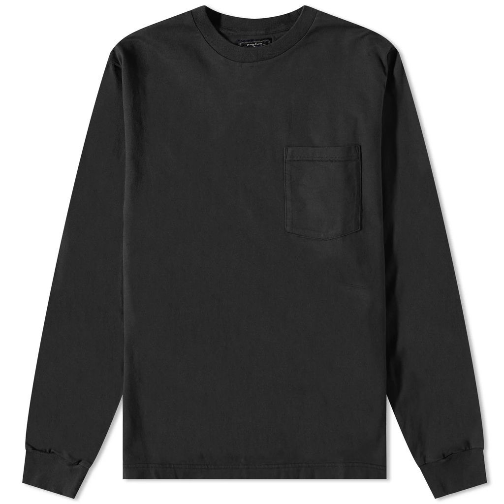 Men's Long Sleeve Pocket T-Shirt Black