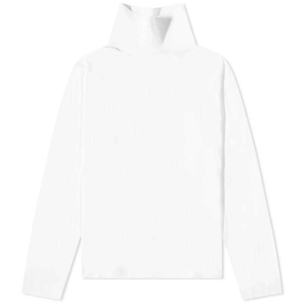 Men's Long Sleeve Enderson Roll Neck T-Shirt Optic White