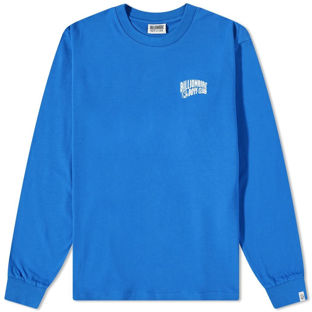 Men's Long Sleeve Small Arch Logo T-Shirt Royal Blue