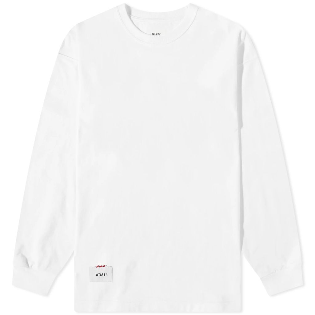 Men's Long Sleeve Design 02 SQD T-Shirt White