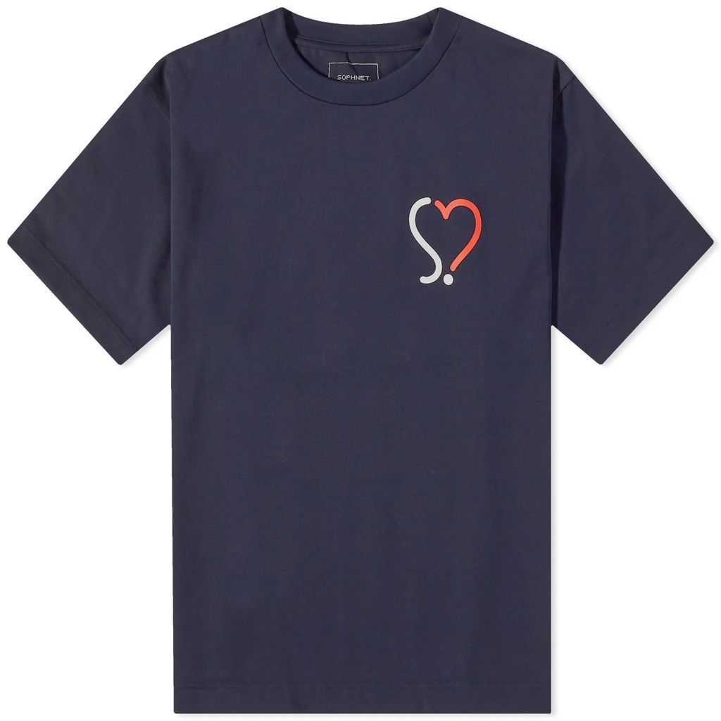 Men's Heart T-Shirt Navy