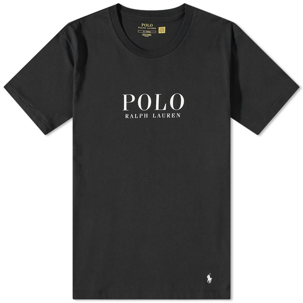 Men's Logo Lounge T-Shirt Polo Black