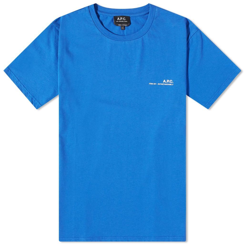 Men's Item Logo T-Shirt Royal Blue