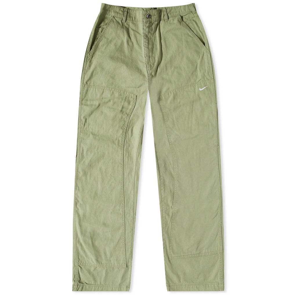 Men's Life Double Knee Pant Oil Green/White