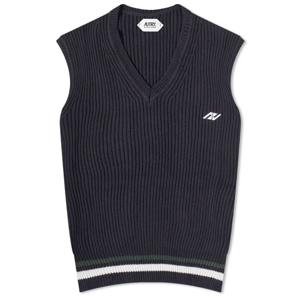 Men's Knitted Sport Vest Blue