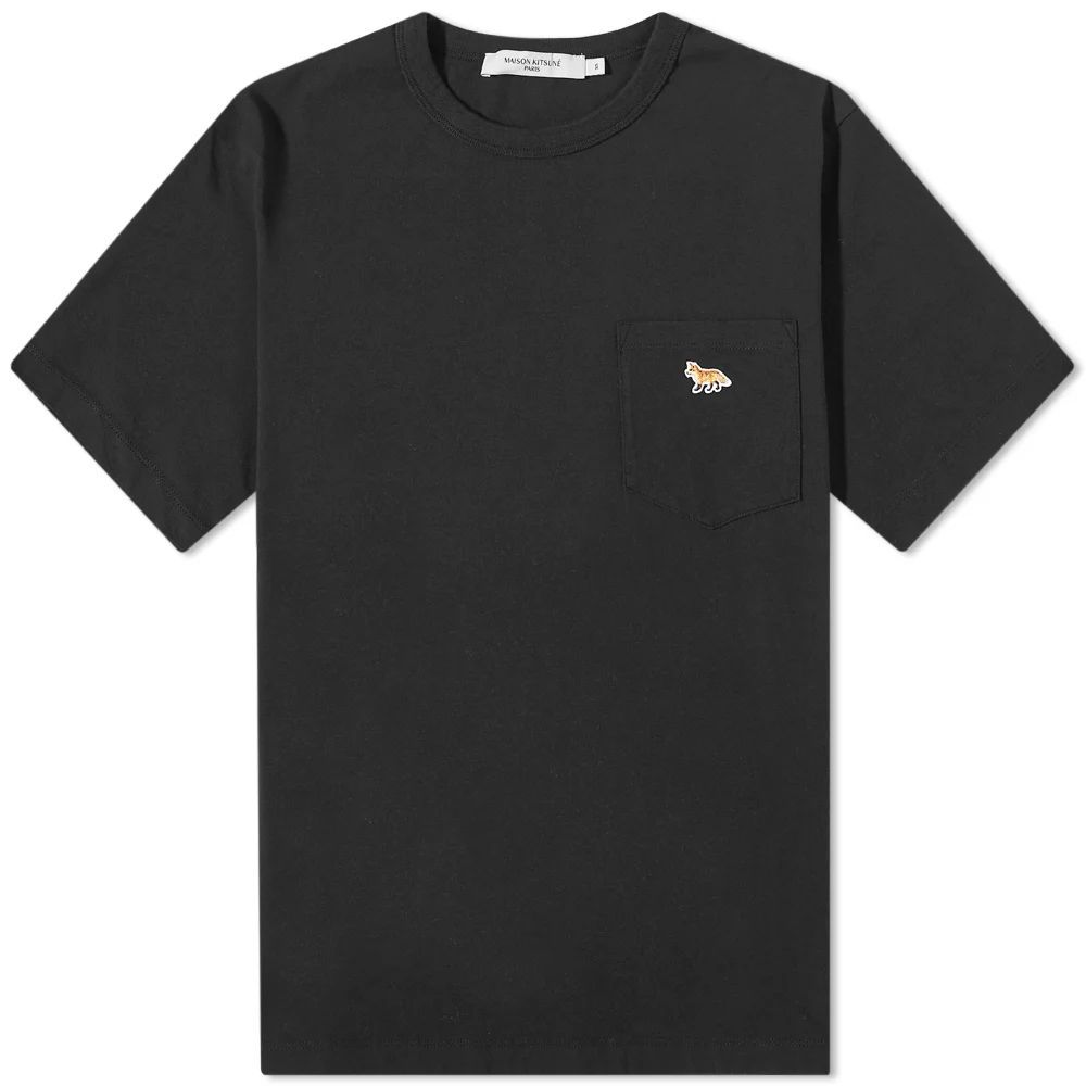 Men's Profile Fox Patch Pocket T-Shirt Black