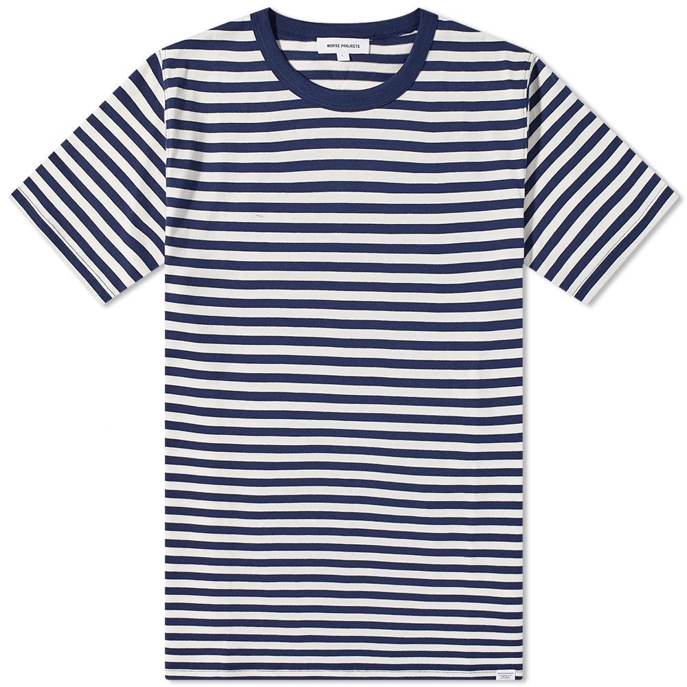 Men's Niels Classic Stripe T-Shirt Dark Navy