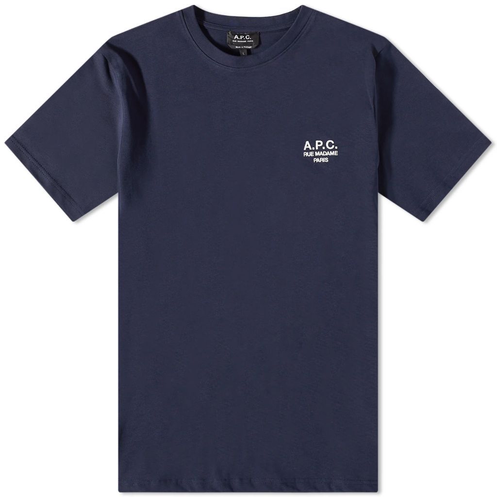 Men's Raymond Embroidered Logo T-Shirt Dark Navy