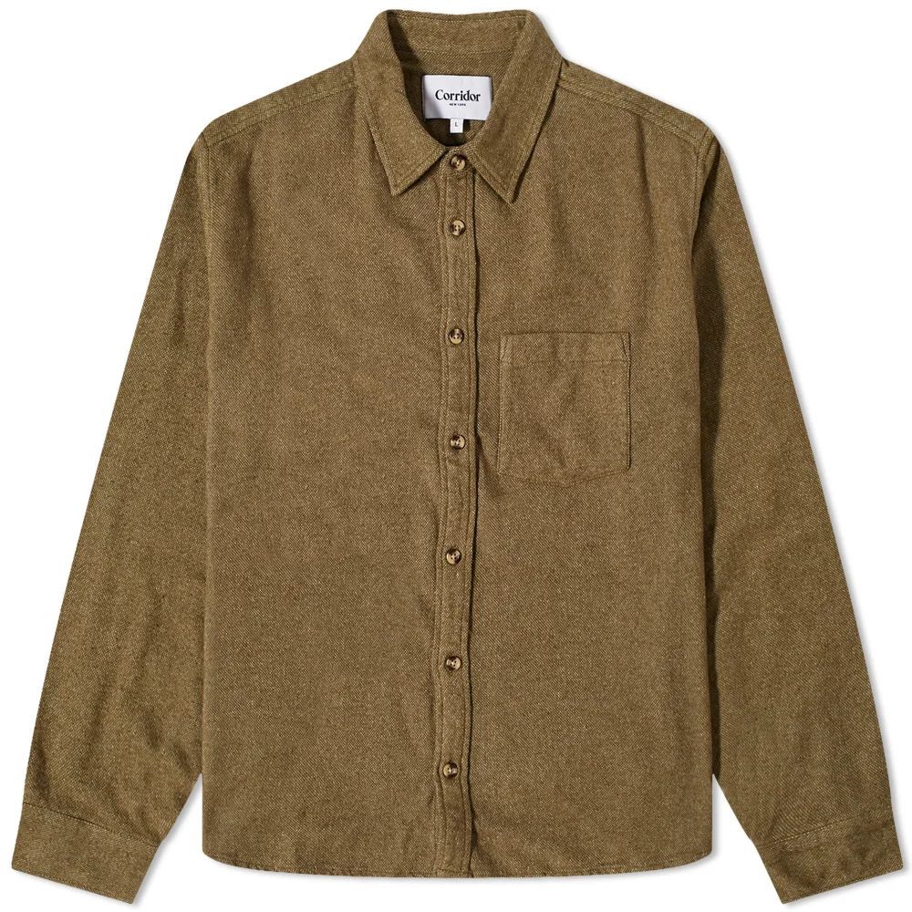 Men's Recycled Flannel Shirt Olive