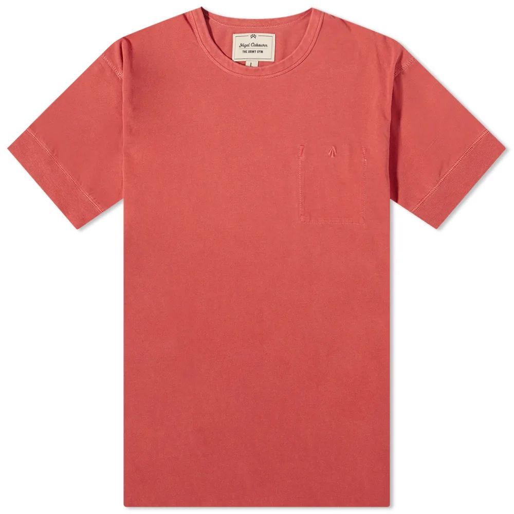 Men's Military Pocket T-Shirt Vintage Red