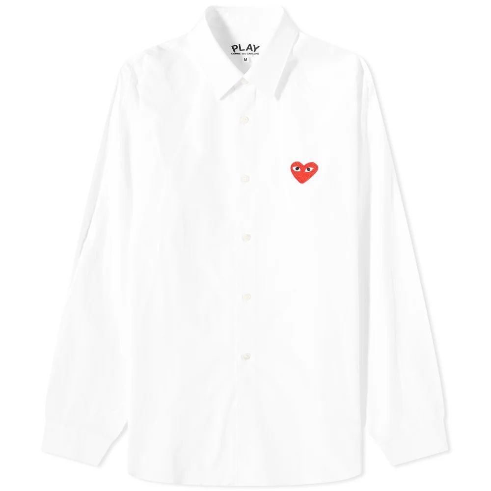 Men's Red Heart Basic Shirt White/Red