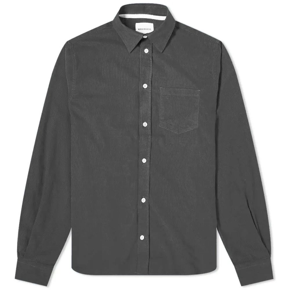 Men's Osvald Corduroy Shirt Slate Grey