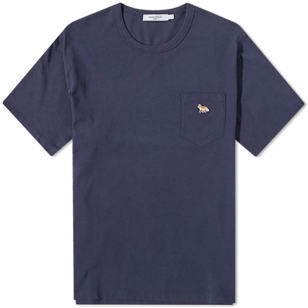 Men's Profile Fox Patch Pocket T-Shirt Navy