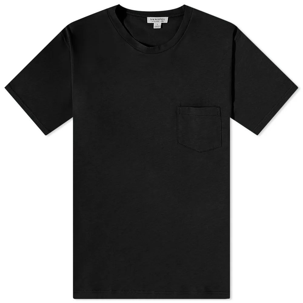 Men's Riviera Pocket Crew Neck T-Shirt Black