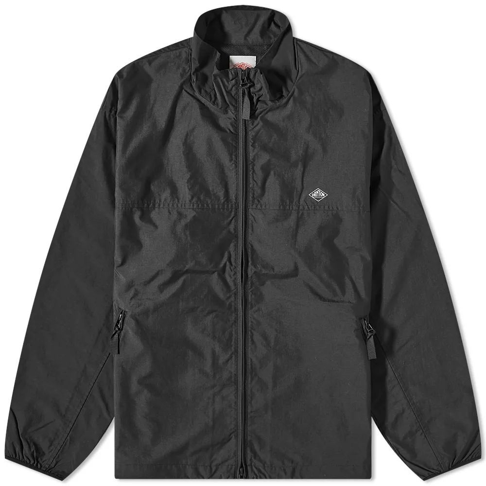 Men's Nylon Stand Collar Jacket Black