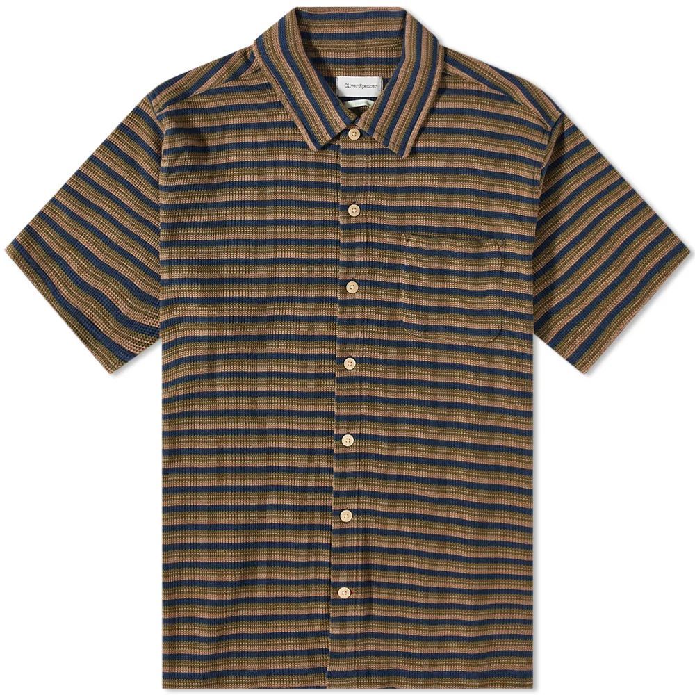 Men's Riviera Short Sleeve Jersey Shirt Navy/Green