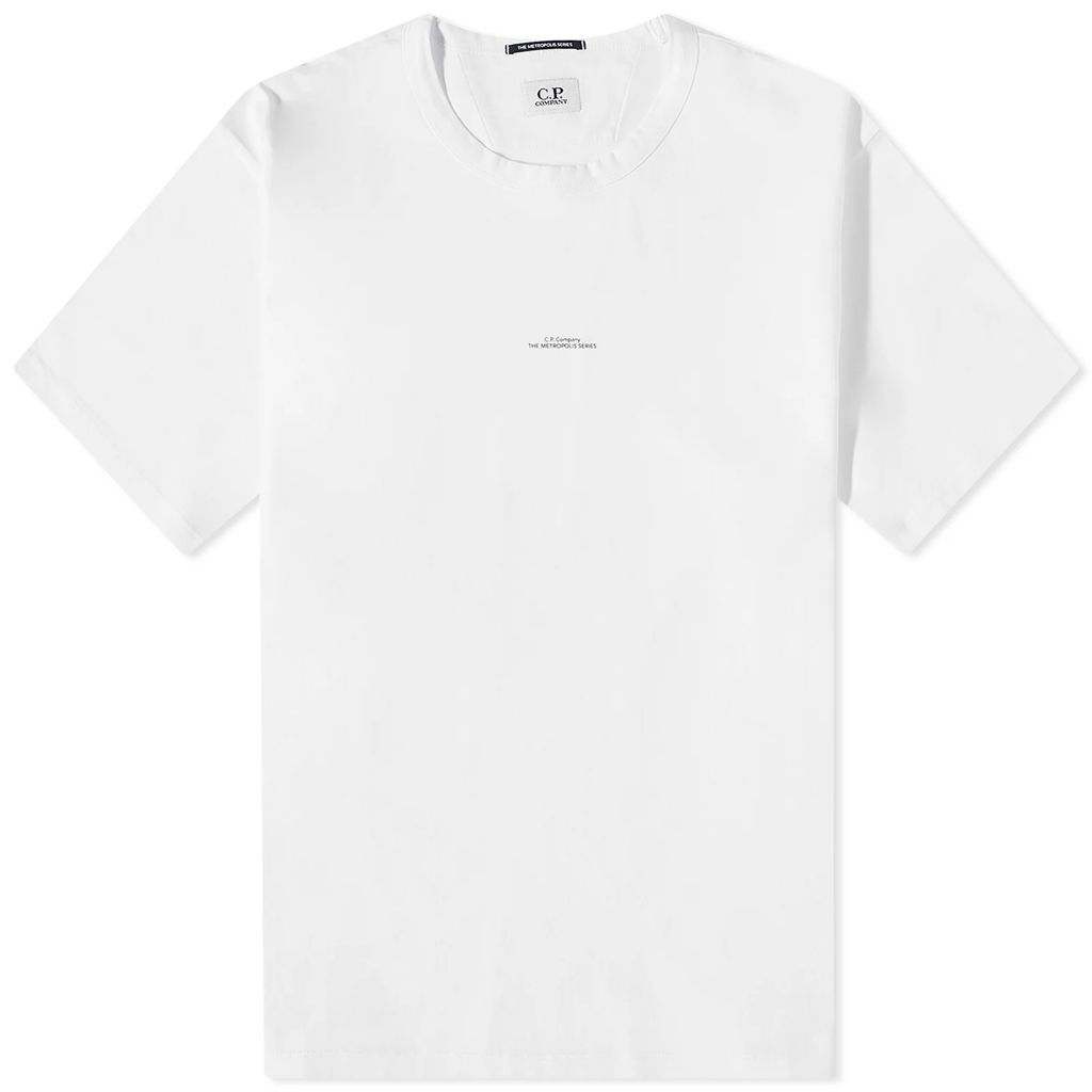 Men's Metropolis Centre Logo T-Shirt White