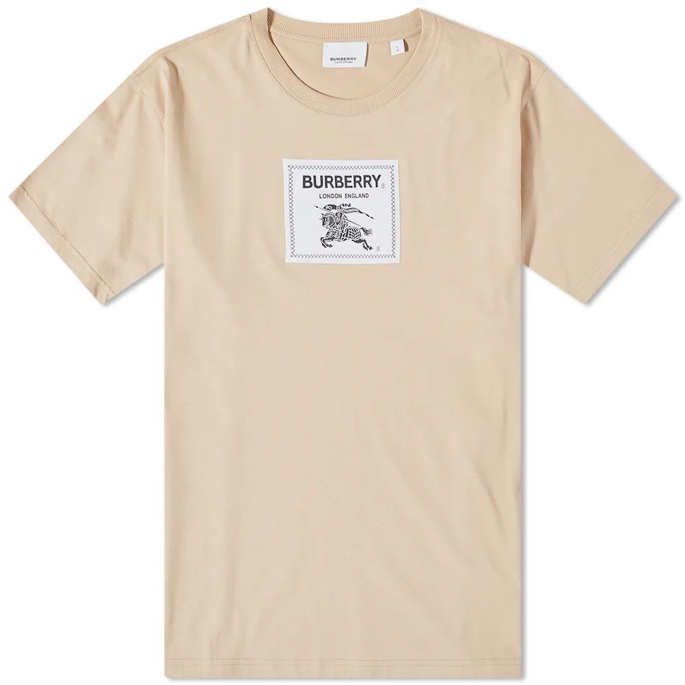 Men's Roundwood Label T-Shirt Soft Fawn