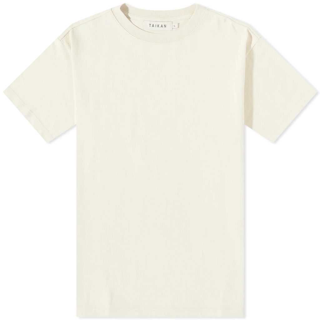 Men's Plain Heavyweight T-Shirt Cream