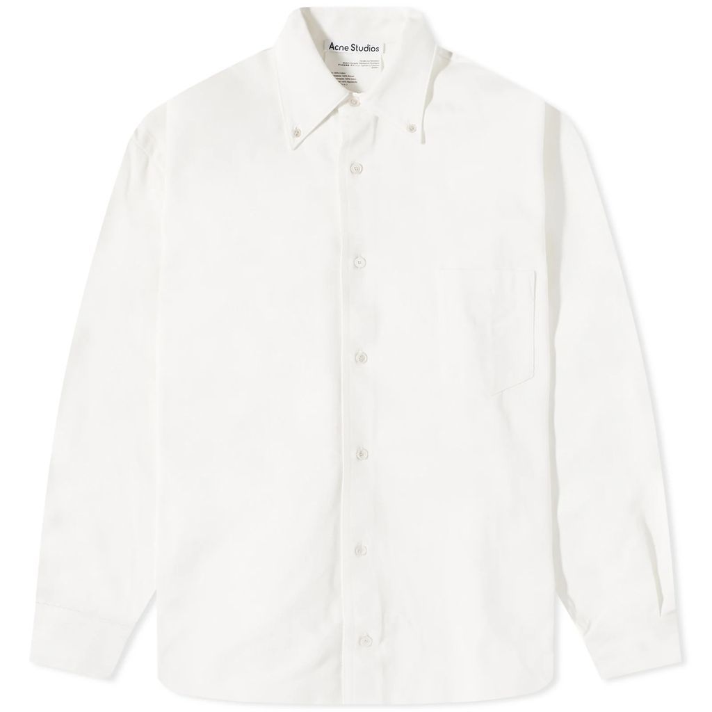 Men's Odrox Cotton Twill Overshirt White