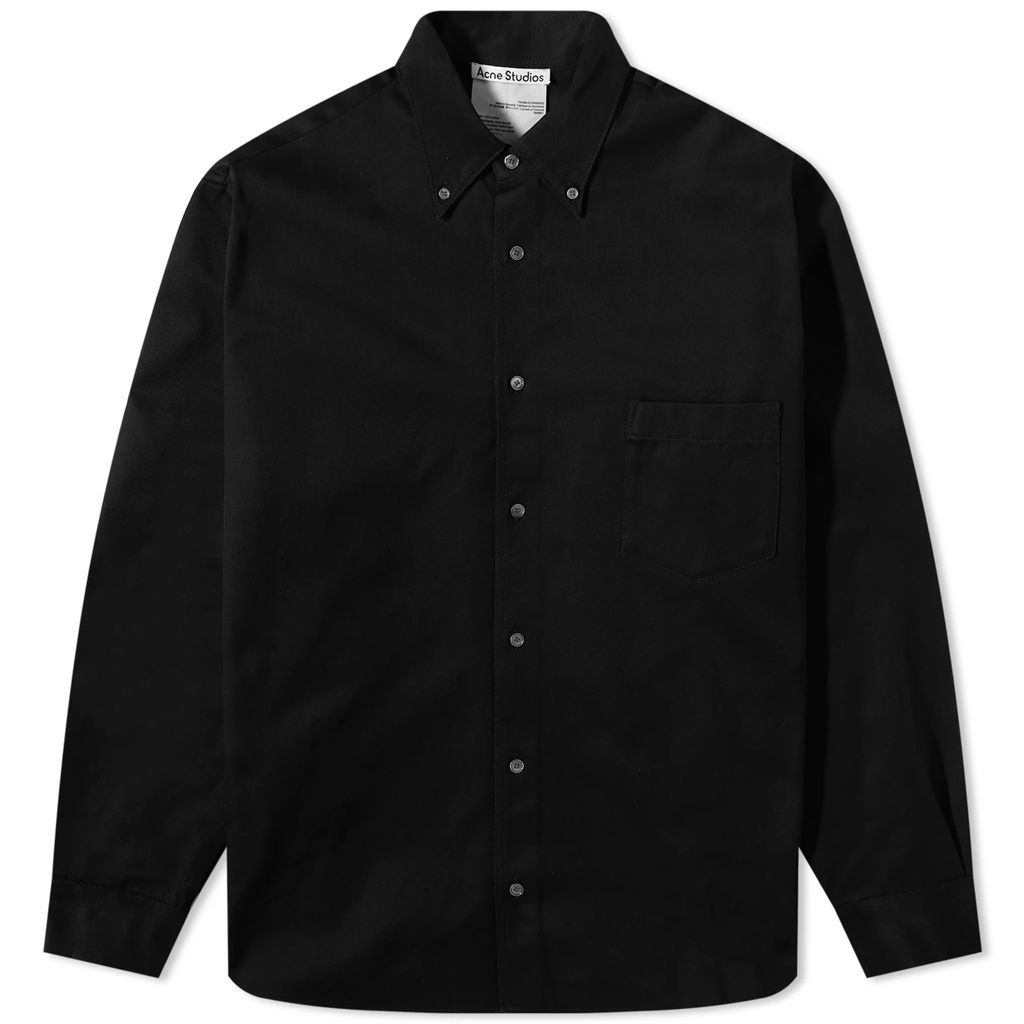 Men's Odrox Cotton Twill Overshirt Black