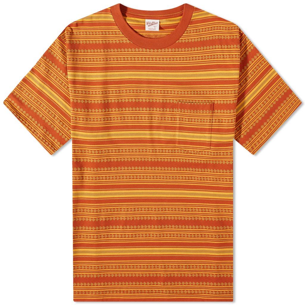 Men's Made in Japan Jacquard Stripe T-Shirt Tawny
