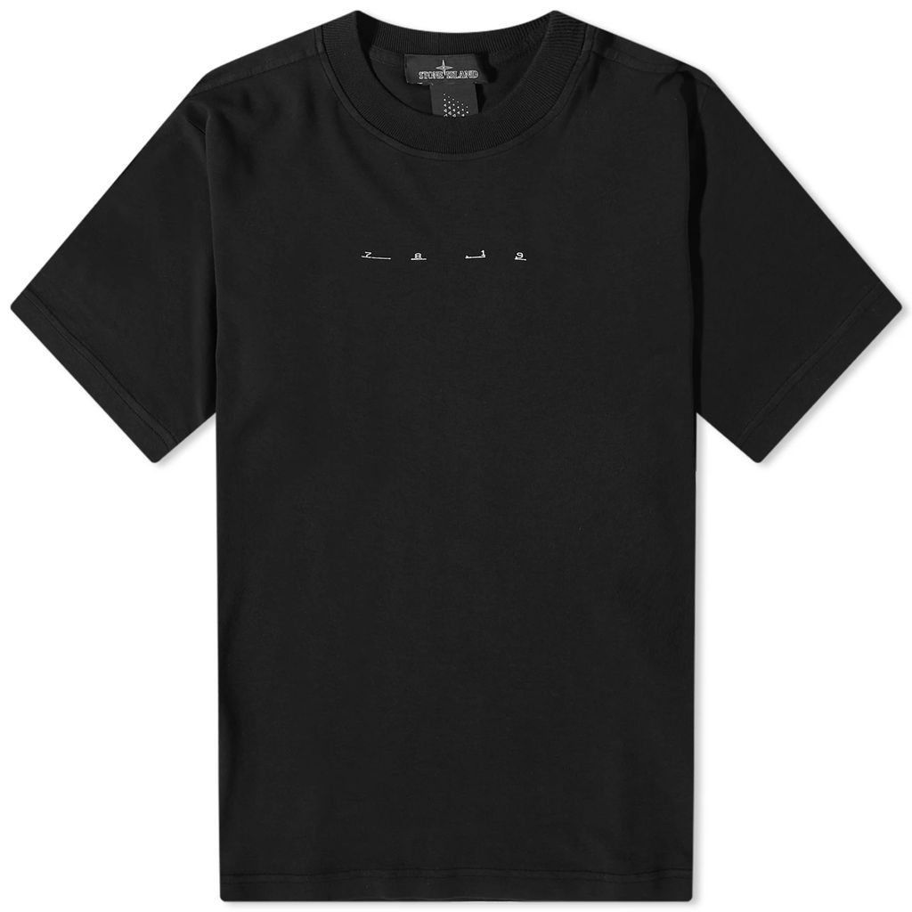 Men's Mako Cotton Back Print T-Shirt Black
