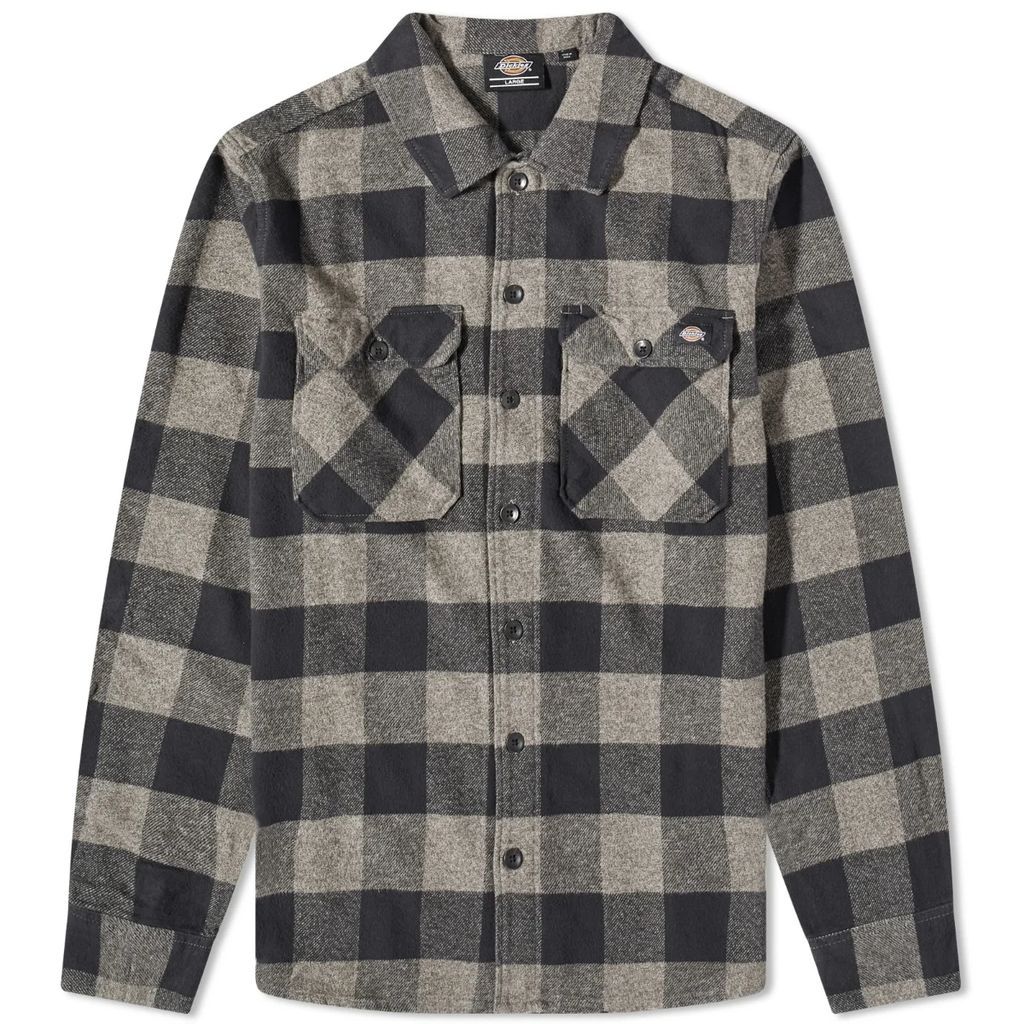 Men's New Sacramento Check Shirt Grey Melange