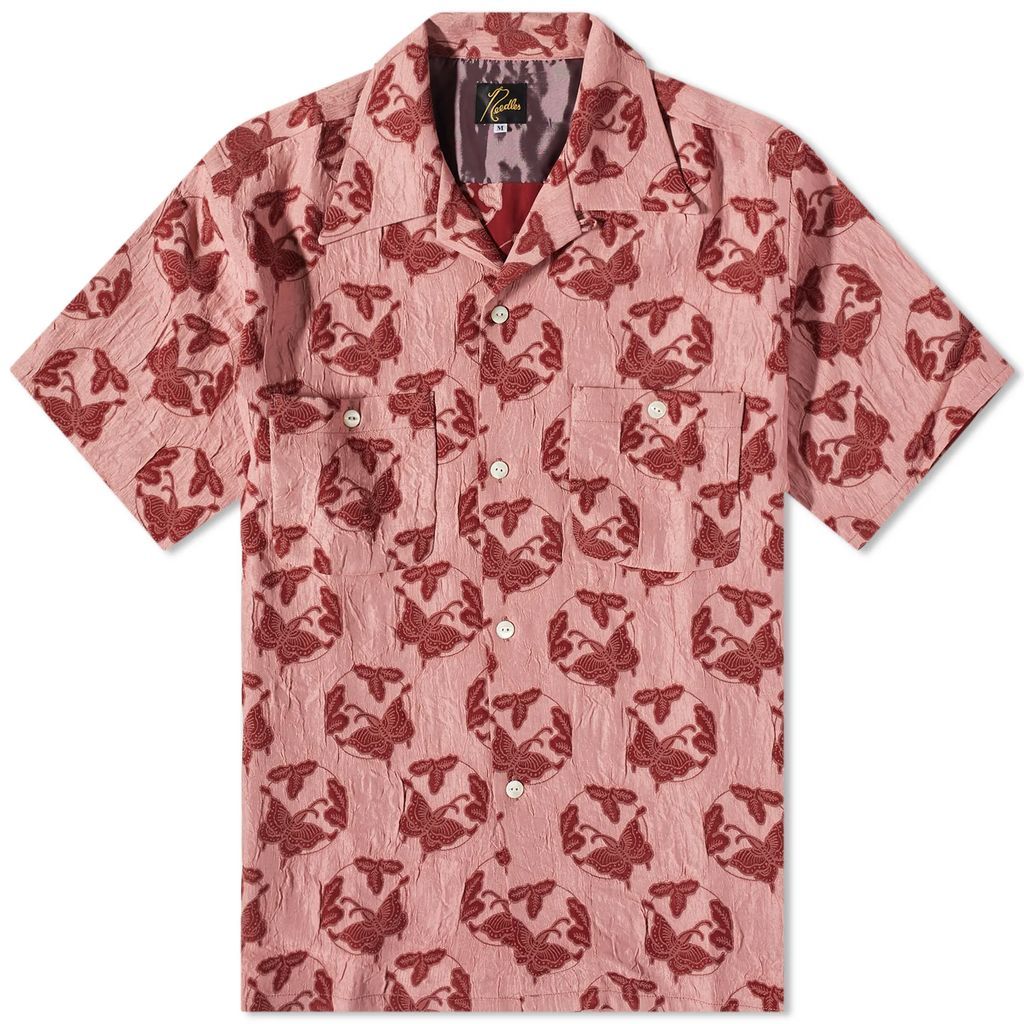 Men's Papillion Jacquard One up Vacation Shirt Pink