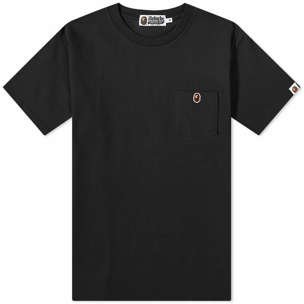 Men's One Point Pocket T-Shirt Black