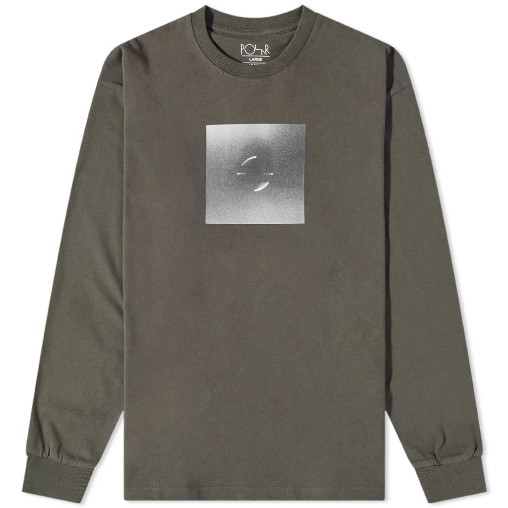 Men's Magnetic Field Long Sleeve T-Shirt Dirty Black