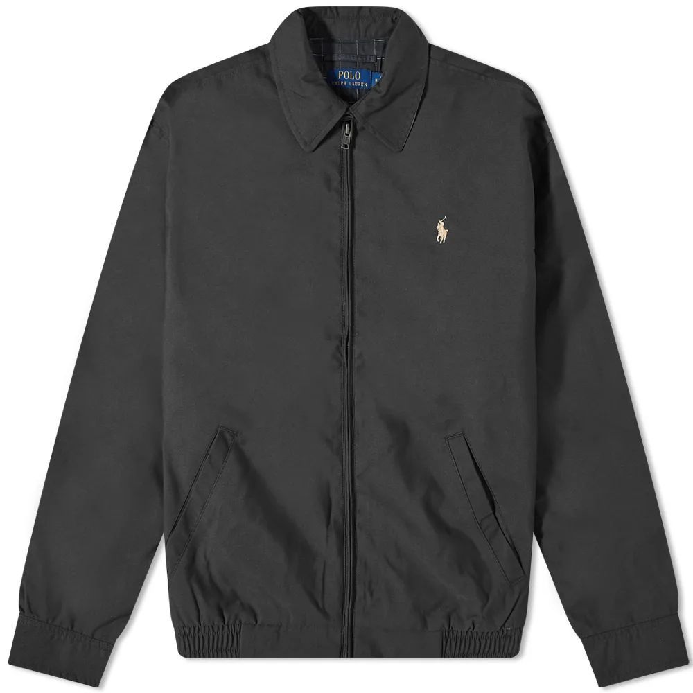 Men's Windbreaker Harrington Jacket Black