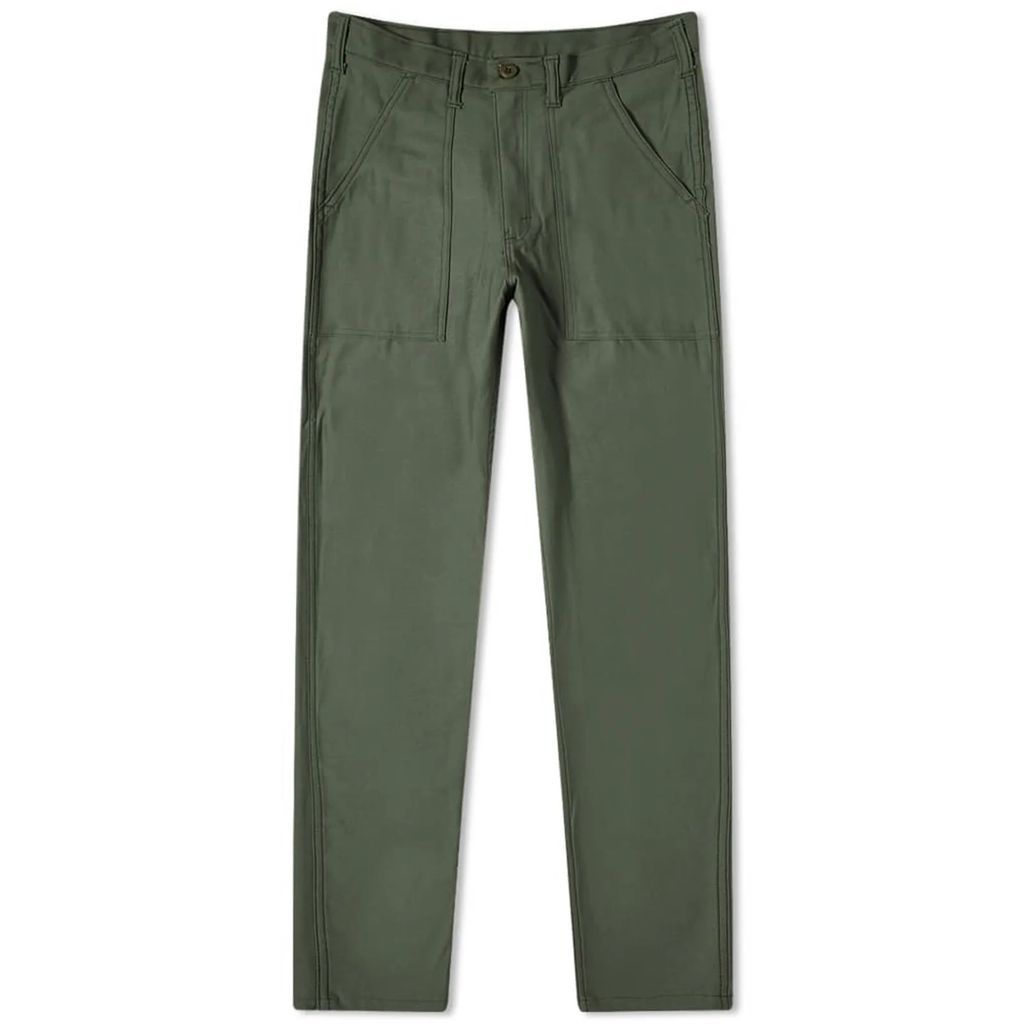 Men's Slim Fit 4 Pocket Fatigue Pant Olive Sateen