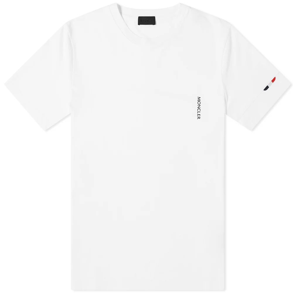 Men's Tricolore Tab Sleeve Logo T-Shirt White