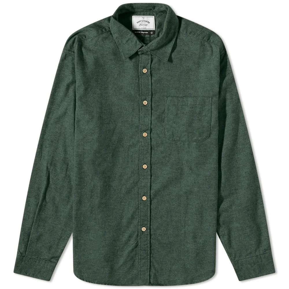 Men's Teca Flannel Shirt Moss Green