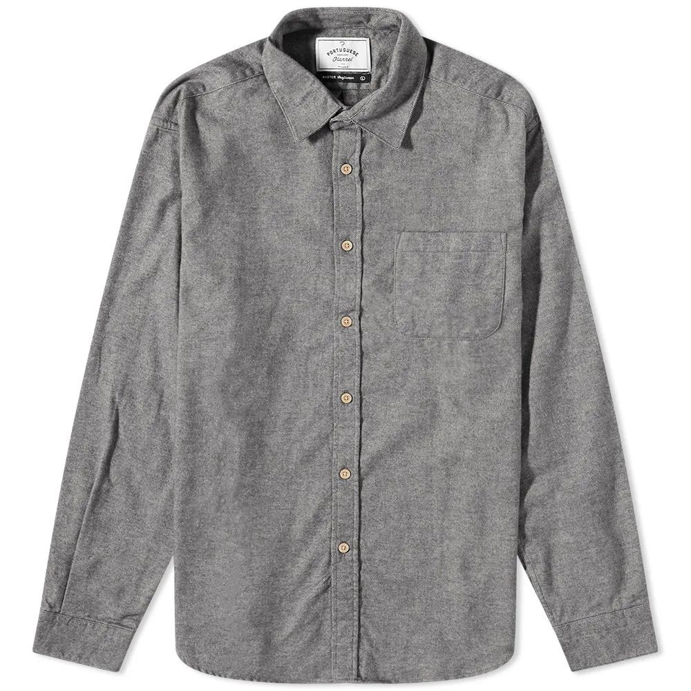 Men's Teca Flannel Shirt Light Grey